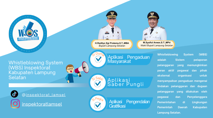 Whistleblowing System (WBS) Inspektorat Kabupaten Lampung Selatan